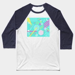 90s geometric pattern Baseball T-Shirt